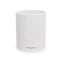 Pink Tiny Hearts Pattern Ceramic Mug
