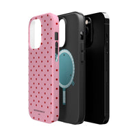Pink With Red Polka Dots (MagSafe) Phone Case