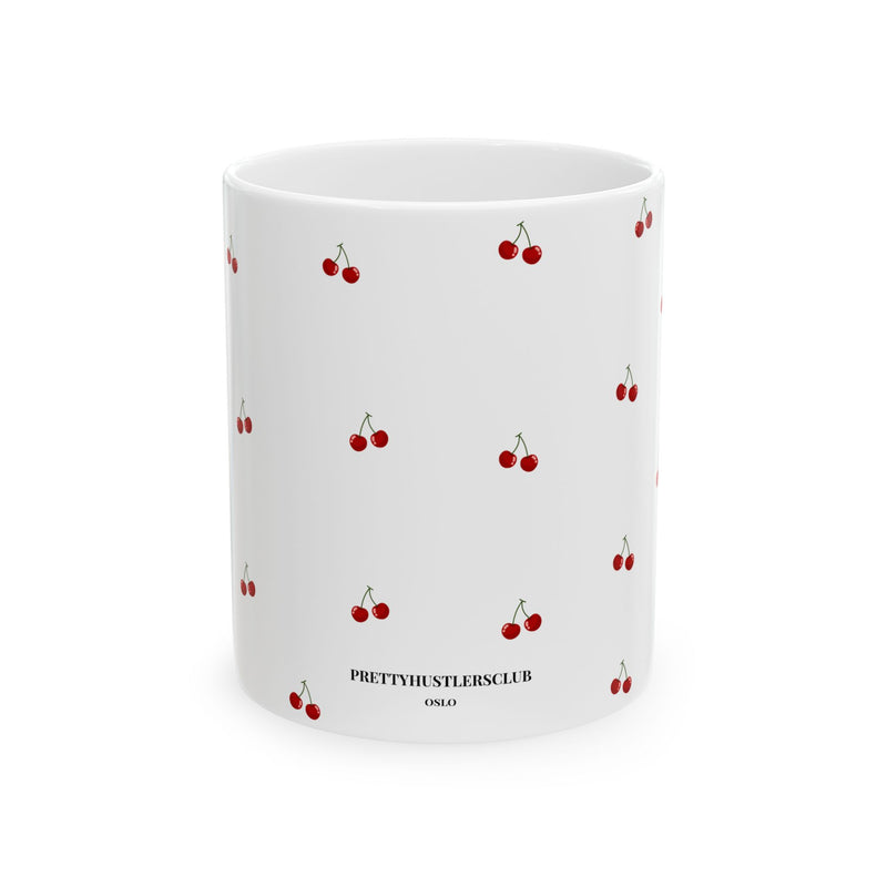 Cherry Pattern Ceramic Mug