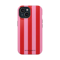 Red and pink stripes V2 (MagSafe) Phone Case