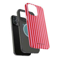 Red and Pink Stripes (MagSafe) Phone Case