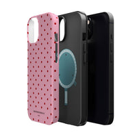 Pink With Red Polka Dots (MagSafe) Phone Case