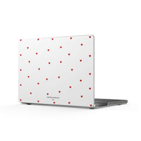 Red Heart Pattern Matte MacBook Case