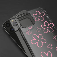 Pink Doodle Floral Design Phone Case