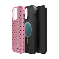 Pink With Red Polka Dots (MagSafe) Phone Case