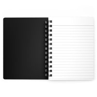 Black with Pink Polka Dots V2 Spiral Notebook