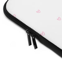 Pink Tiny Hearts Pattern Laptop Sleeve