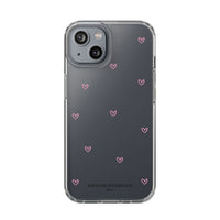 Pink Tiny Hearts Print Phone Case