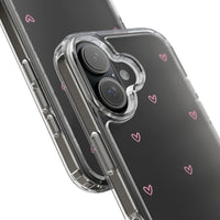 Pink Tiny Hearts Print Phone Case