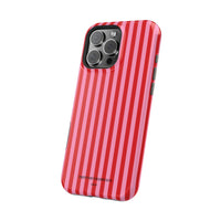 Red and Pink Stripes (MagSafe) Phone Case