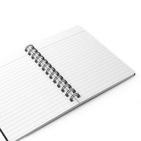 Black with Pink Polka Dots V2 Spiral Notebook