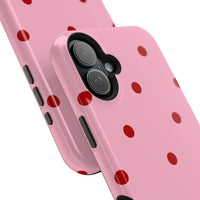 Pink With Red Polka Dots V2 (MagSafe) Phone Case