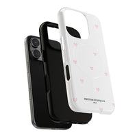 Pink Tiny Hearts Pattern (MagSafe) Phone Case