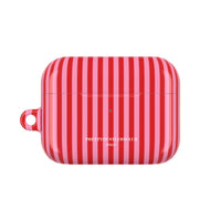 Red and Pink Stripes AirPod Pro Case