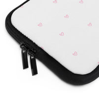 Pink Tiny Hearts Pattern Laptop Sleeve