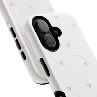 Pink Tiny Hearts Pattern (MagSafe) Phone Case