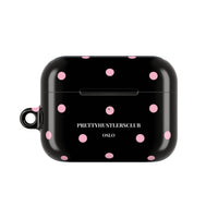 Black with Pink Polka Dots V2 AirPod Pro Case
