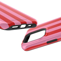 Red and pink stripes V2 (MagSafe) Phone Case