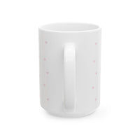 Pink Tiny Hearts Pattern Ceramic Mug