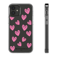 Pink Heart Doodles Design Phone Cases