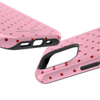 Pink With Red Polka Dots (MagSafe) Phone Case
