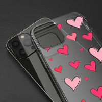 Storybook Hearts Illustration Phone Case