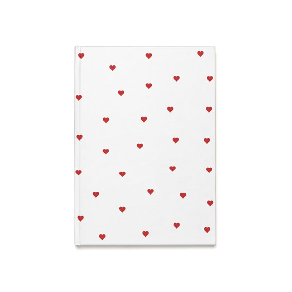Red Heart Pattern Journal (A5)