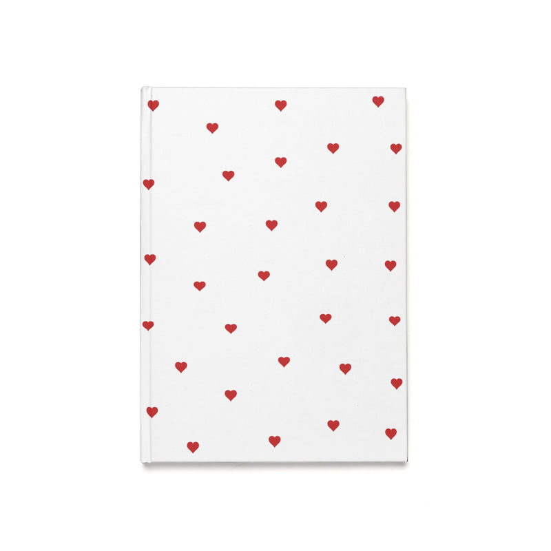Red Heart Pattern Journal (A5)
