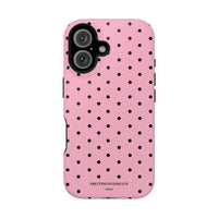 Pink With Black Polka Dots (MagSafe) Phone Case
