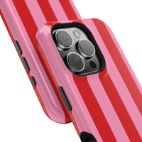 Red and pink stripes V2 (MagSafe) Phone Case