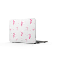 Pink Bow Pattern MacBook Case