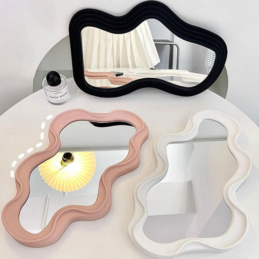 Cloud Shaped Mirror Makeup Tray