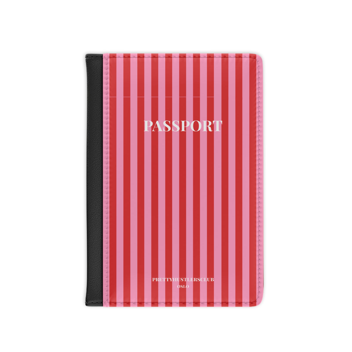 Red and Pink Stripes Passport Cover