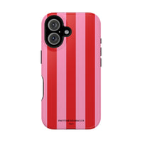 Red and pink stripes V2 (MagSafe) Phone Case