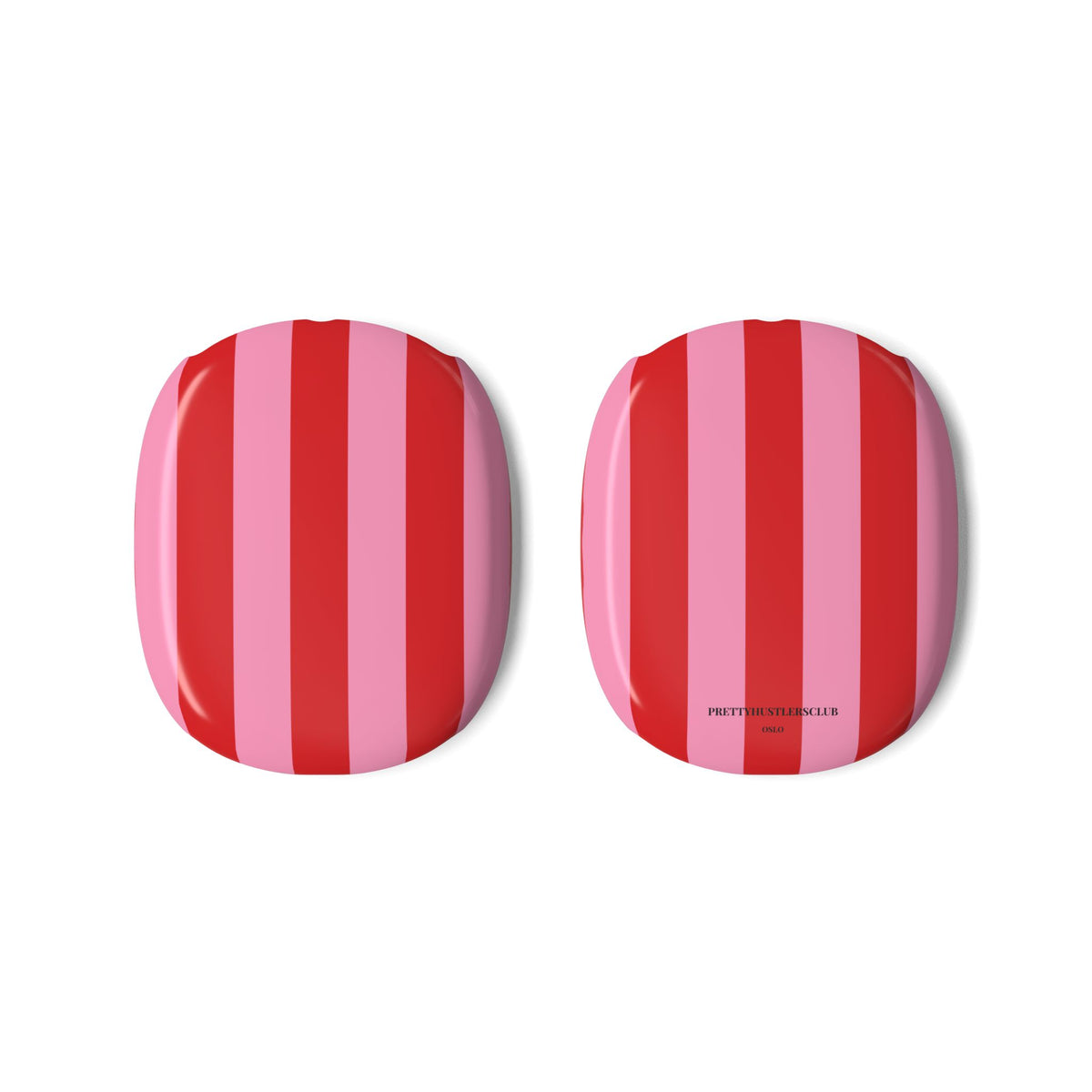 Pink and Red Stripes V2 AirPods Max Covers