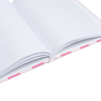 Pink Stripes Hardcover Journal