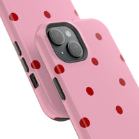 Pink With Red Polka Dots V2 (MagSafe) Phone Case