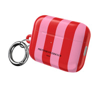 Red and Pink Stripes V2 AirPod Pro Case