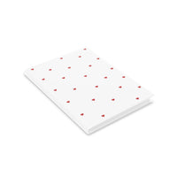 Red Heart Pattern Puffy Journal