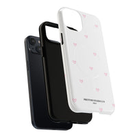 Pink Tiny Hearts Pattern (MagSafe) Phone Case