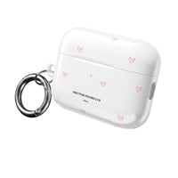 Pink Tiny Hearts Pattern AirPod Pro Case