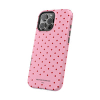 Pink With Red Polka Dots (MagSafe) Phone Case