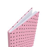 Pink with Black Polka Dots Hardcover Journal