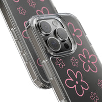 Pink Doodle Floral Design Phone Case