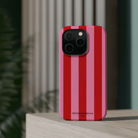Red and pink stripes V2 (MagSafe) Phone Case