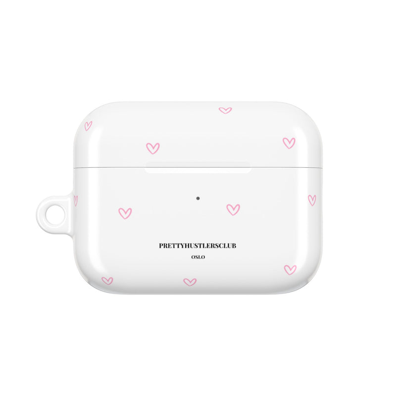 Pink Tiny Hearts Pattern AirPod Pro Case