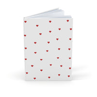 Red Heart Pattern Journal (A5)