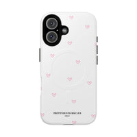 Pink Tiny Hearts Pattern (MagSafe) Phone Case