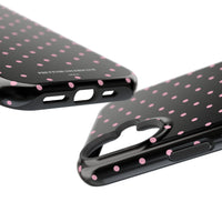 Black with Pink Polka Dots (MagSafe) Phone Case