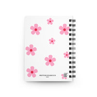 Pink Retro Daisy Spiral Bound Notebook